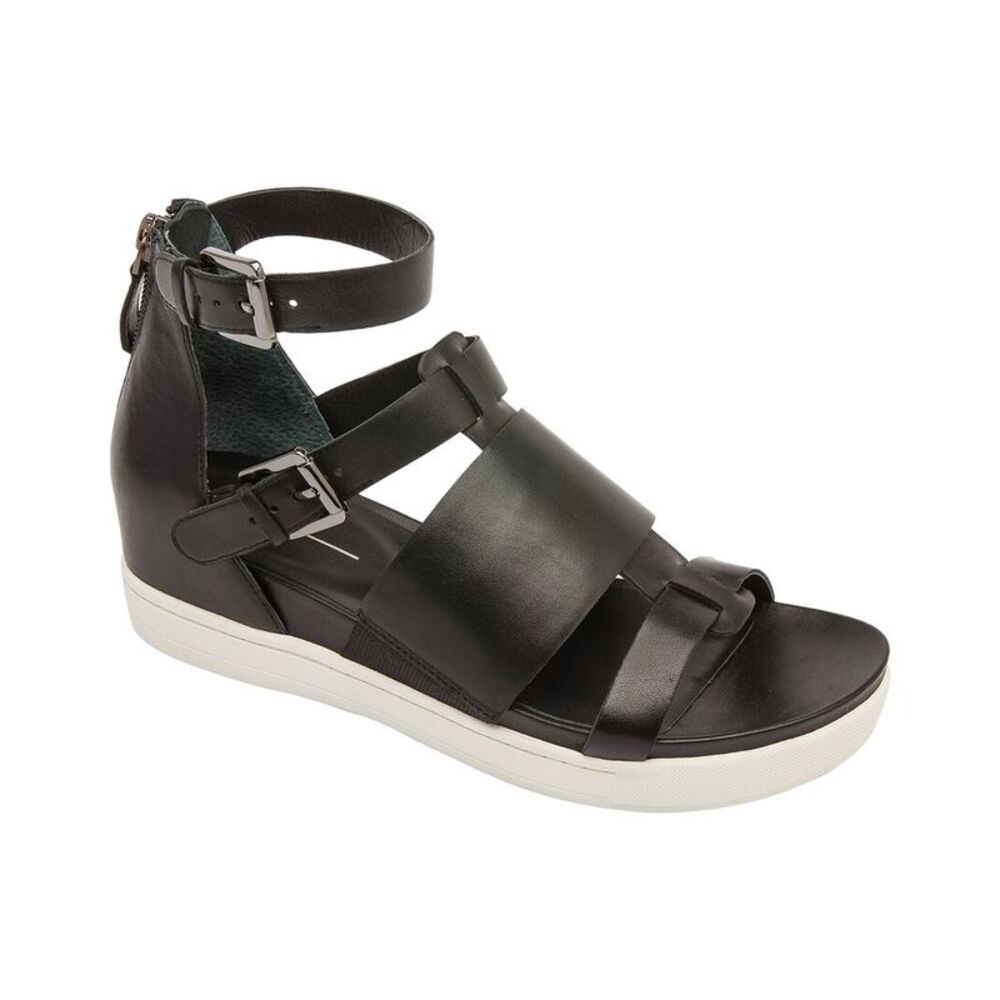 Linea Paolo Renata Leather Sandal, Black